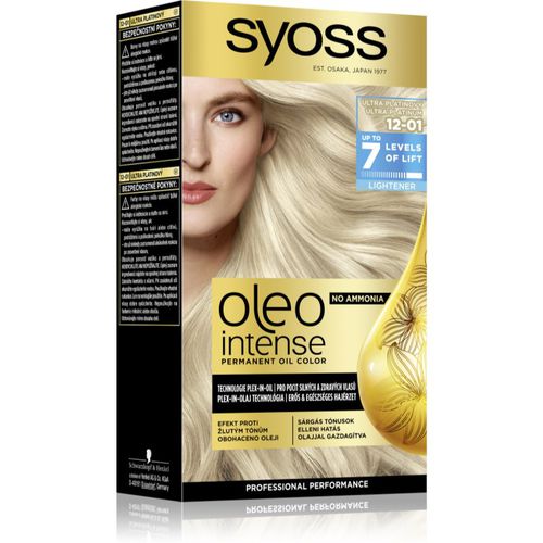 Oleo Intense Permanent-Haarfarbe mit Öl Farbton 12-01 Ultra Platinum 1 St - Syoss - Modalova