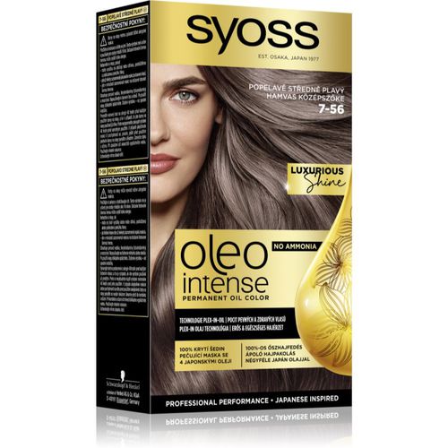 Oleo Intense Permanent-Haarfarbe mit Öl Farbton 7-56 Ashy Medium Blond 1 St - Syoss - Modalova