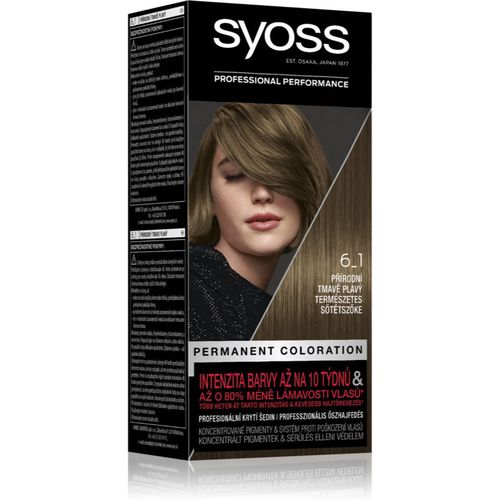 Color tinta permanente per capelli colore 6_1 Natural Dark Blond 1 pz - Syoss - Modalova