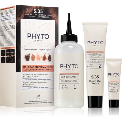 Color tinta per capelli con estratti vegetali colore 5.35 Chocolate light Brown 3 pz - Phyto - Modalova