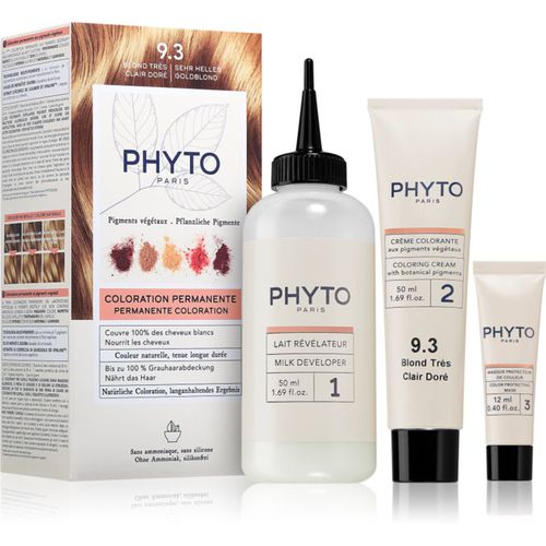 Color tinta per capelli con estratti vegetali colore 9.3 Very Light Golden Blonde 3 pz - Phyto - Modalova