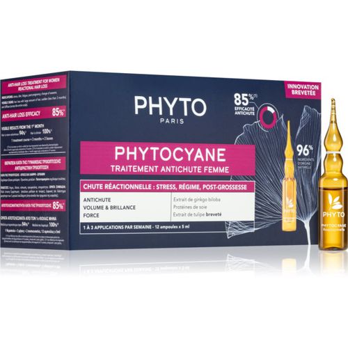 Cyane Women Treatment tratamiento de crecimiento del cabello contra la caída del cabello 12x5 ml - Phyto - Modalova