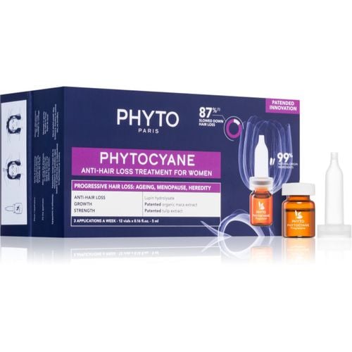 Cyane Anti-Hair Loss Treatment For Women gezielte Pflege gegen Haarausfall für Damen 12x5 ml - Phyto - Modalova