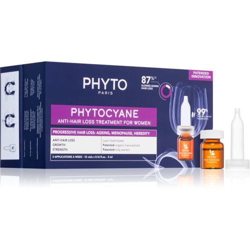 Cyane Anti-Hair Loss Treatment For Women trattamento mirato anticaduta dei capelli da donna 12x5 ml - Phyto - Modalova