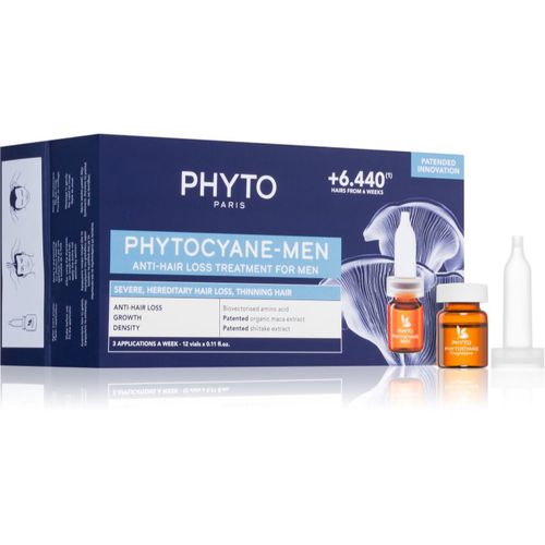 Cyane Men Treatment Pflege zur Förderung des Haarwachstums und gegen Haarausfall 12x3.5 ml - Phyto - Modalova