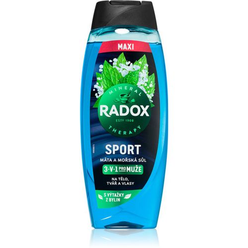 Mineral Therapy gel de ducha para hombre maxi Mint & Sea Salt 450 ml - Radox - Modalova