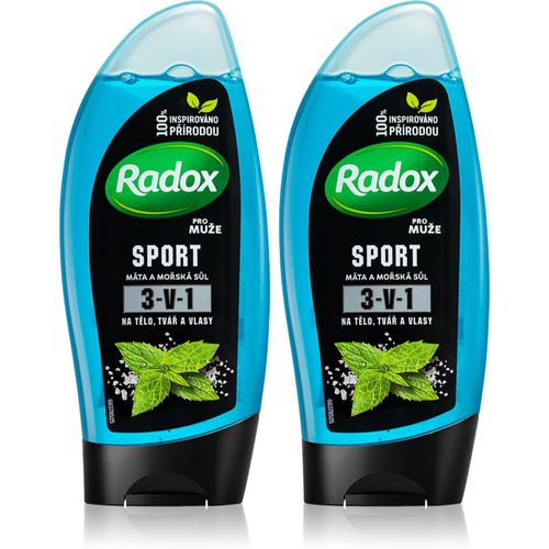 Sport Mint & Sea Salt gel doccia rinfrescante (confezione conveniente) - Radox - Modalova