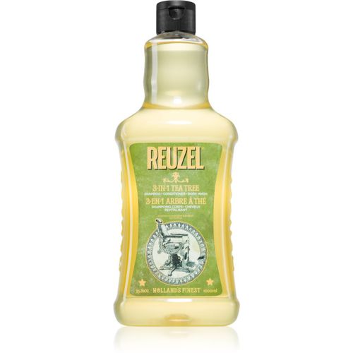 Tea Tree champú, acondicionador y gel de ducha 3 en 1 para hombre 1000 ml - Reuzel - Modalova