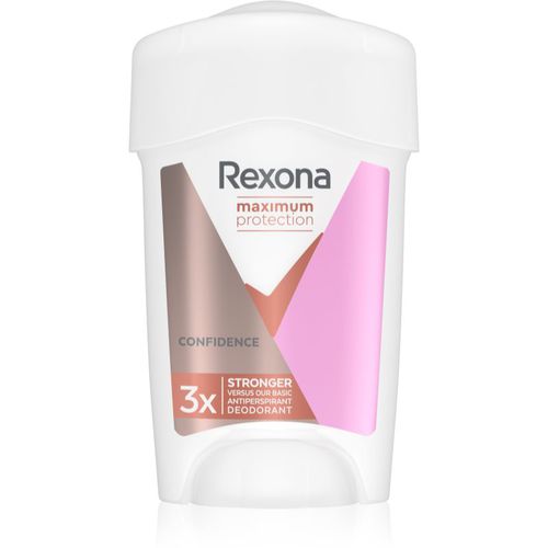 Maximum Protection Antiperspirant Antitranspirant-Creme gegen übermäßiges Schwitzen Confidence 45 ml - Rexona - Modalova