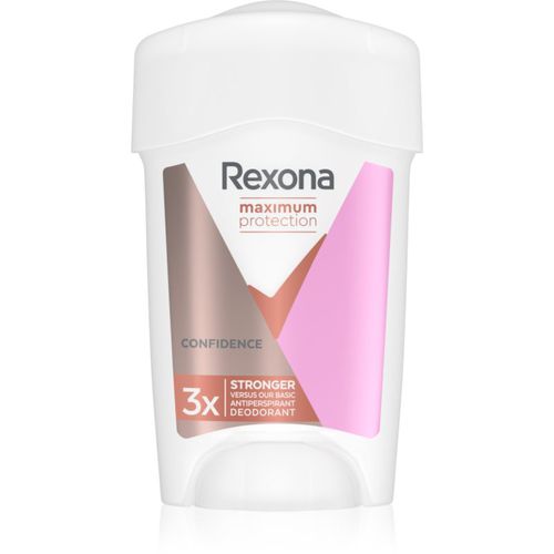 Maximum Protection Antiperspirant antitranspirante en crema contra el exceso de sudor Confidence 45 ml - Rexona - Modalova