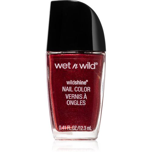 Wild Shine esmalte de uñas de alta cobertura tono Burgundy Frost 12.3 ml - Wet n Wild - Modalova