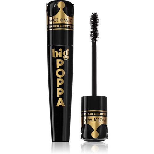 Big Poppa mascara extra volume nero intenso colore Blackest Black 10 ml - Wet n Wild - Modalova