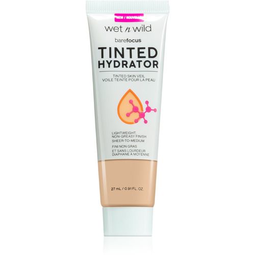 Bare Focus Tinted Hydrator fluido con color para unificar el tono de la piel tono Light Medium 27 ml - Wet n Wild - Modalova