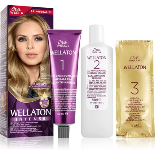 Ton Intense tinta permanente per capelli con olio di argan colore 8/1 Light Ash Blonde 1 pz - Wella - Modalova