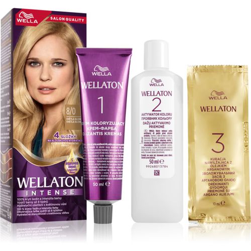 Ton Intense Permanent-Haarfarbe mit Arganöl Farbton 8/0 Light Blonde 1 St - Wella - Modalova