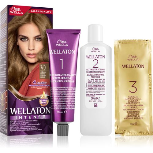 Ton Intense tinte permanente para cabello con aceite de argán tono 7/0 Medium Blonde 1 ud - Wella - Modalova