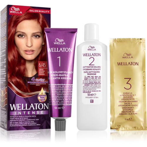 Ton Intense tinte permanente para cabello con aceite de argán tono 6/45 Red Passion 1 ud - Wella - Modalova