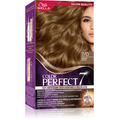 Color Perfect tinte de pelo tono 7/0 Medium Blonde 1 ud - Wella - Modalova