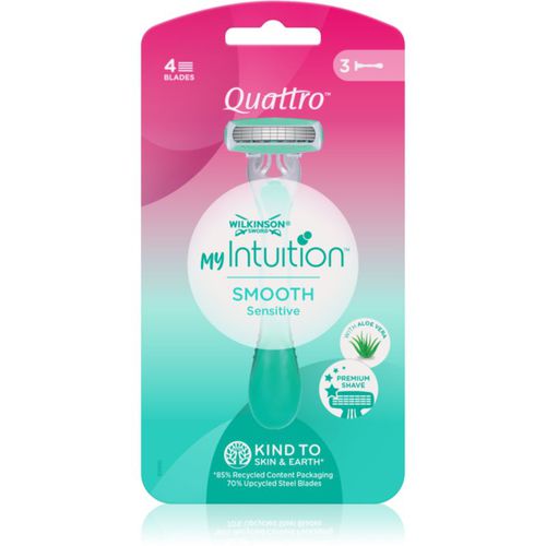 Quattro for Women My Intuition Smooth maquinillas de afeitar desechables Aloe and Vitamin E 3 ud - Wilkinson Sword - Modalova