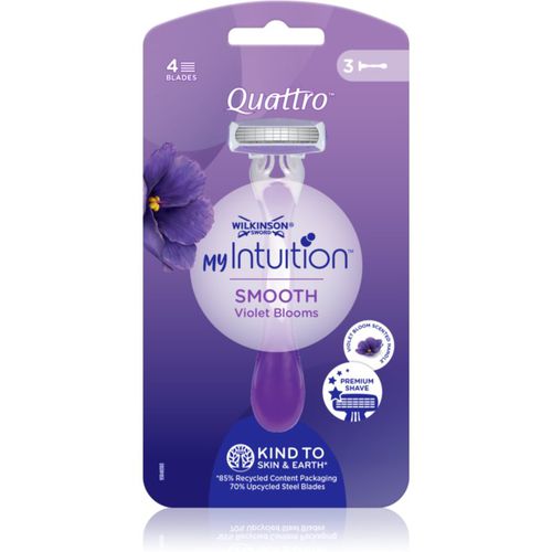 Quattro for Women My Intuition Smooth Einweg-Rasierer Violet Blooms 3 St - Wilkinson Sword - Modalova