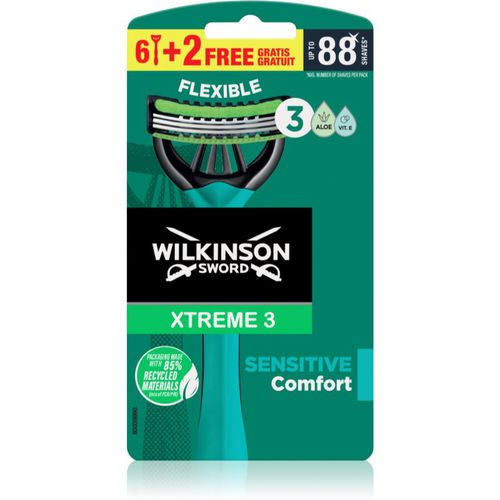 Xtreme 3 Sensitive Comfort maquinillas de afeitar desechables para hombre 8 ud - Wilkinson Sword - Modalova