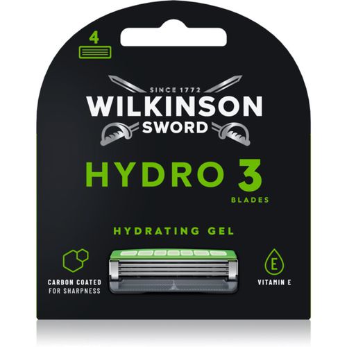 Hydro3 Skin Protection Black Edition cabezal de recambio 4 ud - Wilkinson Sword - Modalova