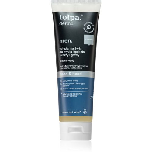 Dermo Men Face & Head espuma en gel para afeitar y limpiar la piel 100 ml - Tołpa - Modalova