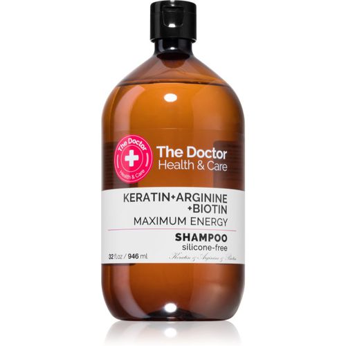 Keratin + Arginine + Biotin Maximum Energy champú de queratina para fortalecimiento y brillo de cabello 946 ml - The Doctor - Modalova