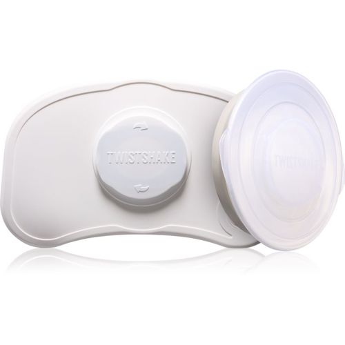 Click-mat Mini + Plate bandeja con plato White 2 ud - Twistshake - Modalova