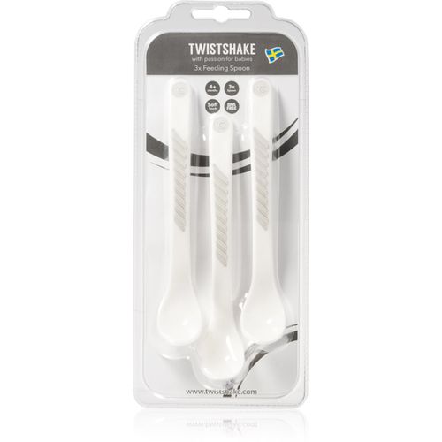 Feeding Spoons cucchiaino White 4 m+ 3 pz - Twistshake - Modalova