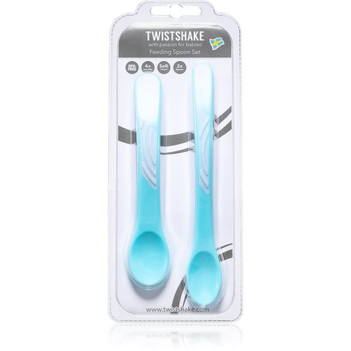 Feeding Spoon Set cuchara 4+m Pastel Blue 2 ud - Twistshake - Modalova