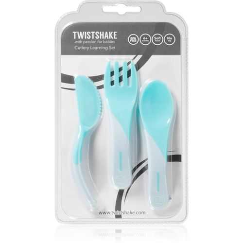 Learn Cutlery Besteck Blue 6 m+ 3 St - Twistshake - Modalova