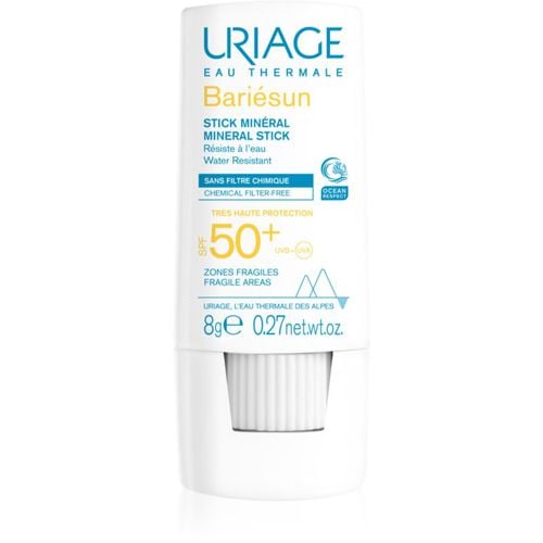 Bariésun Mineral Stick SPF 50+ loción mineral protector en barra para las zonas sensibles SPF 50+ 8 g - Uriage - Modalova