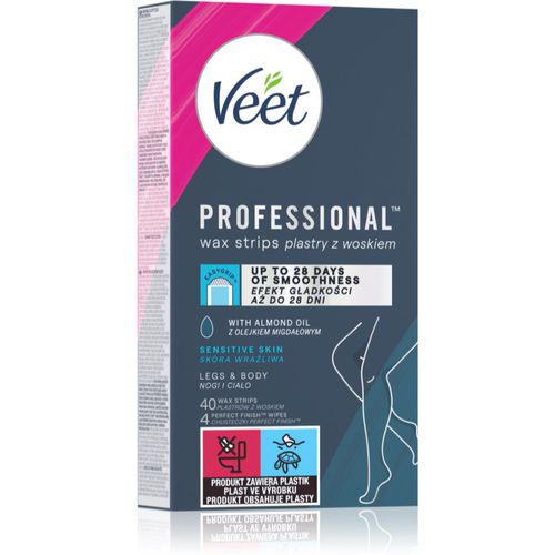 Professional Sensitive Skin bandas de cera depilatoria para pieles sensibles 40 ud - Veet - Modalova