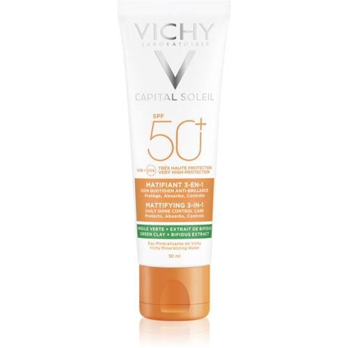 Capital Soleil Mattifying 3-in-1 crema protectora matificante para rostro SPF 50+ 50 ml - Vichy - Modalova