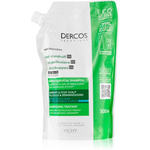 Dercos Anti-Dandruff Shampoo gegen Schuppen für normales bis fettiges Haar Ersatzfüllung 500 ml - Vichy - Modalova