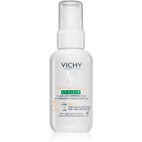 Capital Soleil UV- Clear Anti-Falten Pflege für fettige Haut mit Neigung zu Akne SPF 50+ 40 ml - Vichy - Modalova