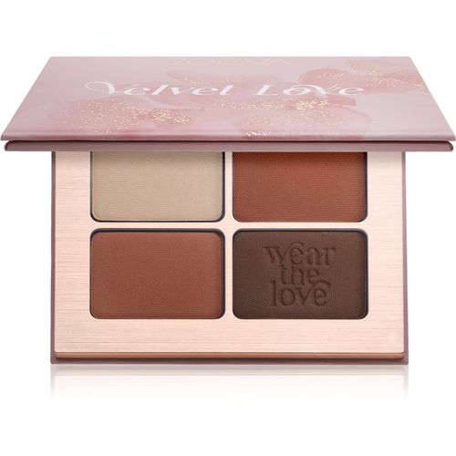 Velvet Love Eyeshadow Quad paleta de sombras de ojos tono Easy Nude Eyes 4x1,5 g - ZOEVA - Modalova