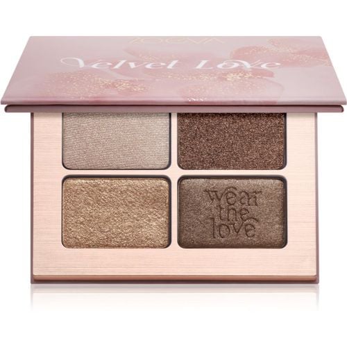 Velvet Love Eyeshadow Quad paleta de sombras de ojos tono Bronze Espresso Eyes 4x1,5 g - ZOEVA - Modalova