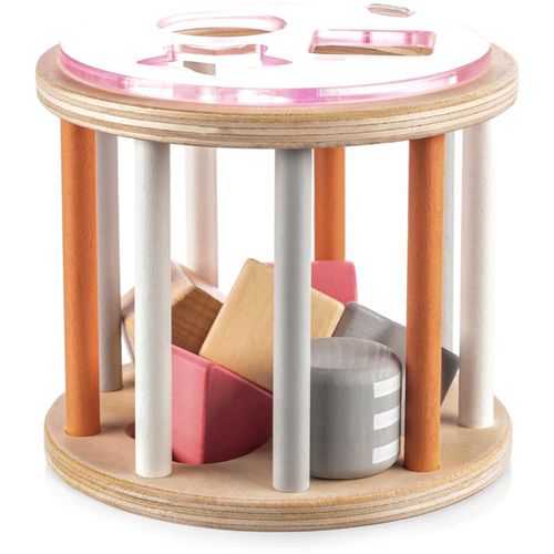 Wooden Jigsaw Activity Steckspielzeug aus Holz 18 m+ Pink 1 St - Zopa - Modalova