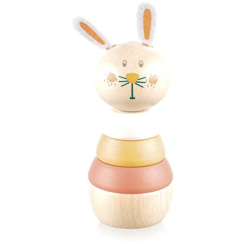 Wooden Rings Toy animal anelli da infilare a forma di animale in legno Rabbit 1 pz - Zopa - Modalova