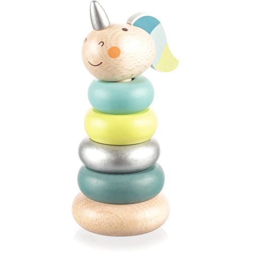 Wooden Unicorn pirámide de aros de madera Blue 1 ud - Zopa - Modalova