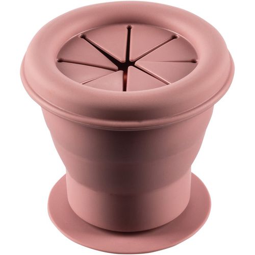 Silicone Folding Snack Box Silikonschüssel mit Saugnapf Old Pink 1 St - Zopa - Modalova