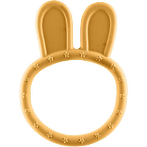 Silicone Teether Rabbit Beißring Mustard Yellow 1 St - Zopa - Modalova