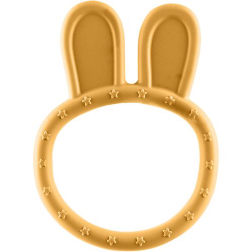 Silicone Teether Rabbit dentaruolo Mustard Yellow 1 pz - Zopa - Modalova