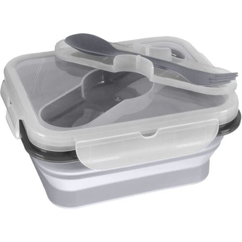 Silicone Lunch Box Small set posate Dove Grey 15x7,5 cm 1 pz - Zopa - Modalova