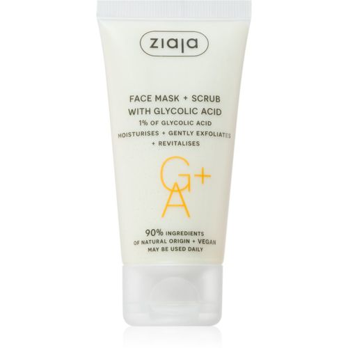 Face Mask + Scrub with Glycolic Acid maschera esfoliante 55 ml - Ziaja - Modalova