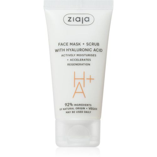 Face Mask + Scrub with Hyaluronic Acid maschera esfoliante 55 ml - Ziaja - Modalova