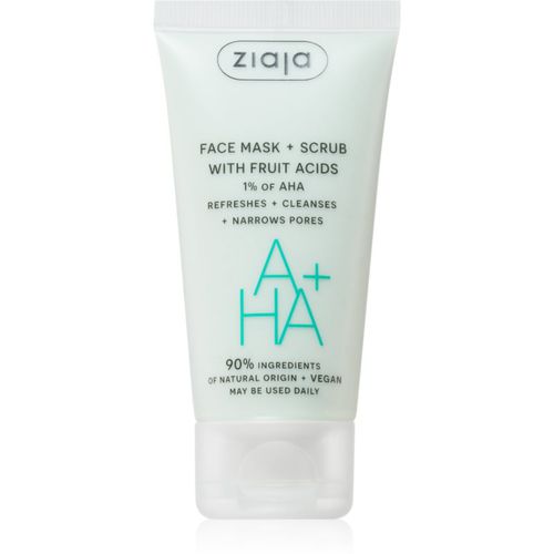 Face Mask + Scrub with Fruit Acids maschera esfoliante 55 ml - Ziaja - Modalova