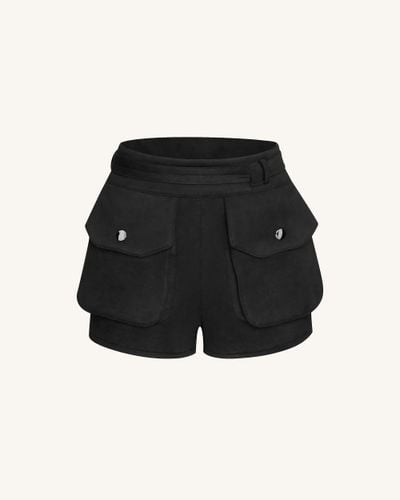 Abigail Pantaloncini Utility a Vita Alta - Nero - JW PEI - Modalova